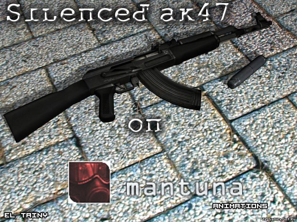 Silenced AK-47 on Mantuna Animations